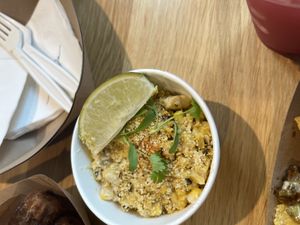 Street corn. Amazing .  at Jajaja Mexicana - Hudson Yards in New York City