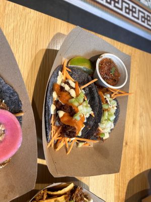 Crispy pescado taco was incredible   at Jajaja Mexicana - Hudson Yards in New York City