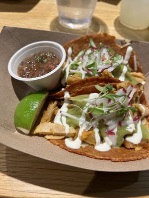 pollo tacos   at Jajaja Mexicana - Hudson Yards in New York City