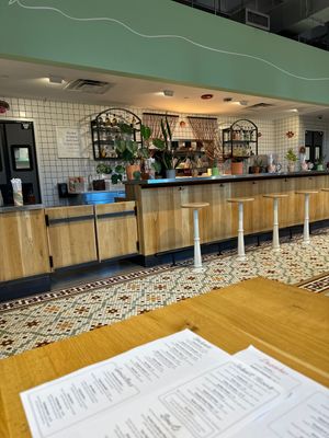 Inside a food court and everything is vegan  at Jajaja Mexicana - Hudson Yards in New York City