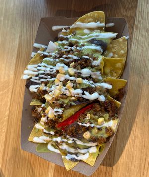 grande nachos   at Jajaja Mexicana - Hudson Yards in New York City