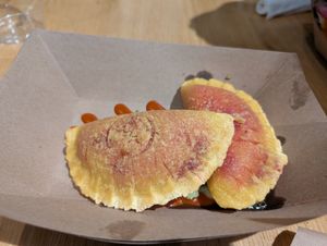 Beet y Pumpkin Empanadas  at Jajaja Mexicana - Hudson Yards in New York City
