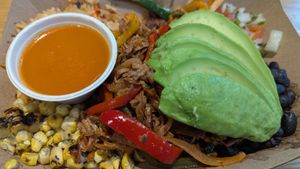 Barbacoa Burrito Bowl

$20

Chunk Steak, fajita veggies, charred corn, pico de gallo, Spanish rice, black beans, tomato serrano sauce, avocado at Jajaja Mexicana - Hudson Yards in New York City