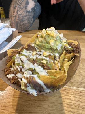 Nachos with added guac  at Jajaja Mexicana - Hudson Yards in New York City