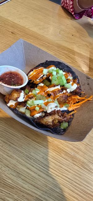 Buffalo Flower Tacos at Jajaja Mexicana - Hudson Yards in New York City