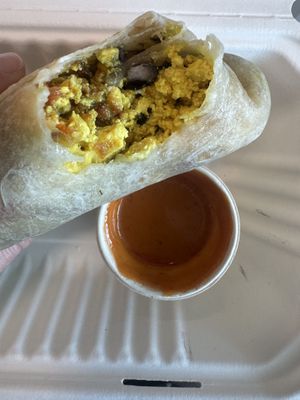 Huevo Burrito, yum!  at Jajaja Mexicana - Hudson Yards in New York City