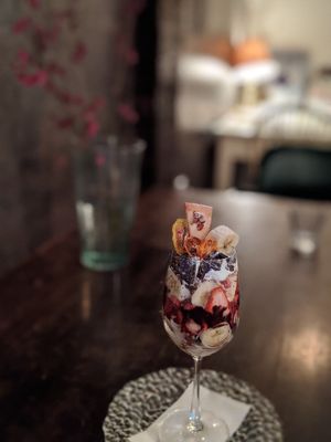 a vegan parfait  at QUIN in Nishinomiya