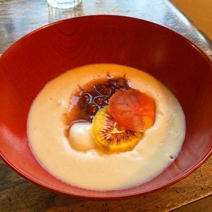 special amazake at QUIN in Nishinomiya