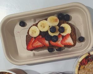 Fully Loaded Vegan Banana Bread at Delicia Acai + Protein Bar in Brunswick East