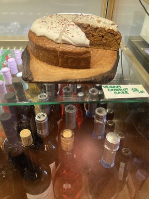 Carrot cake (vegan)  at Arome in Bucharest