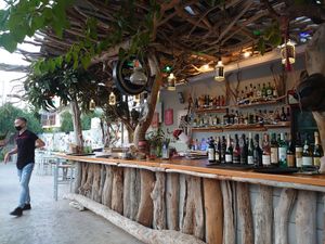 Bar area at Sweet Revenge in Zakinthos