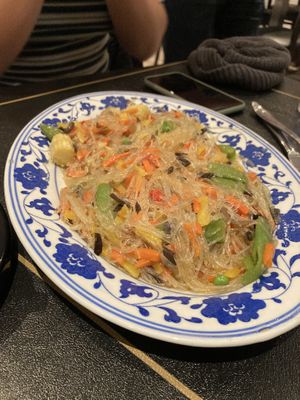 Green bean noodles   at Matstovan Seven in Torshavn