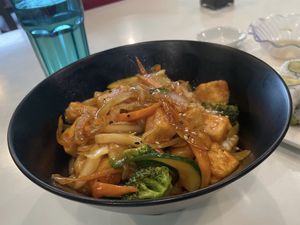Veggie Udon with added Tofu  at Spoon Sushi - Elmwood in Moncton