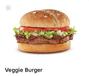 Veggie Burger at Harvey's in Moncton