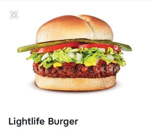 Lightlife Burger at Harvey's in Moncton