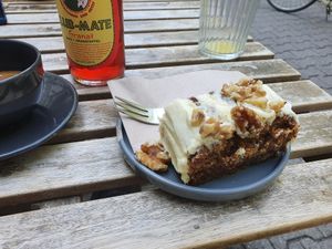 Delicious cake at Plan Cafe in Berlin