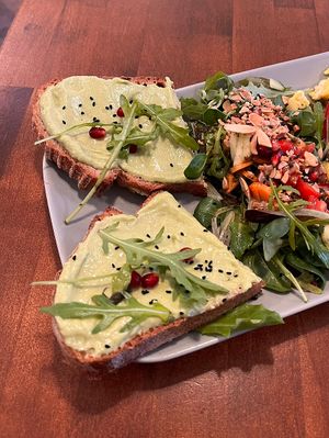 Avo Toast  at Plan Cafe in Berlin