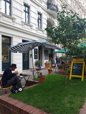 Outside at Plan Cafe in Berlin