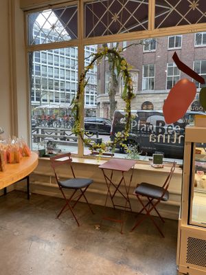 Window parts of the seating area  at Florentina in Rotterdam