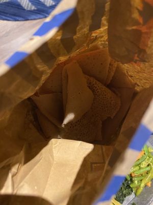 injera at Addis Kitchen in South East London