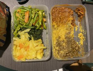 beyaynetu veggie mix at Addis Kitchen in South East London