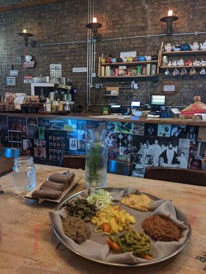 Platte für zwei at Addis Kitchen in South East London