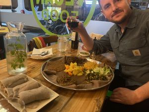   at Addis Kitchen in South East London