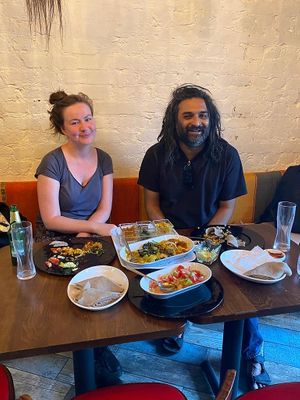 dinner time at Addis Kitchen in South East London