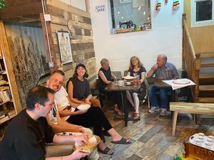 our costumer Ethiopian coffee ceremony  at Addis Kitchen in South East London