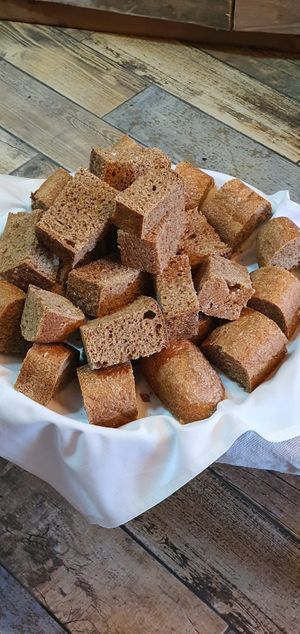 Ethiopian style home made bread at Addis Kitchen in South East London