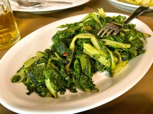 Bietola e spinaci
Chard and spinach
 at Al Passante in Cagli