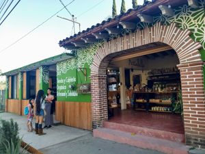 One of the entrances at Mercadella in Tepoztlan