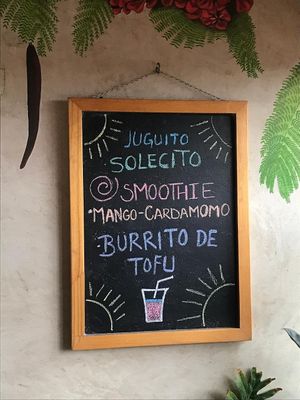 Lovely Cafe at the second floor of the new location downt at Mercadella in Tepoztlan