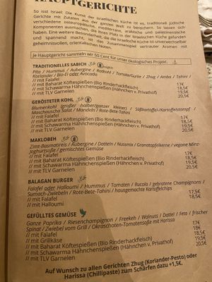 New menue  at Mirou in Hamburg