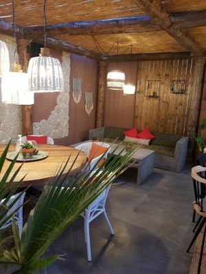 relaxing! at The Yard in Parga