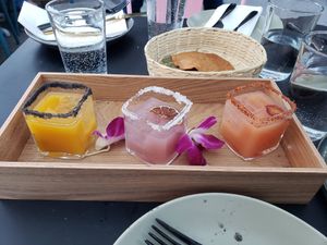 Margarita flight at La Bartola in Toronto