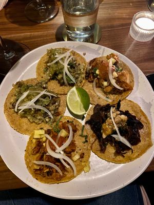 5 of the 10 tacos we received (for $50) at La Bartola in Toronto