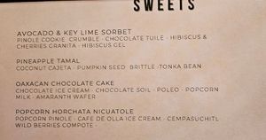 Sweets at La Bartola in Toronto