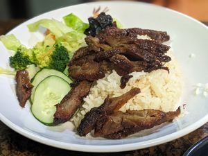 Char siew rice at Pine Tree Cafe 长春树 - Fortune Centre in Central Singapore