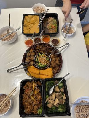 CNY home delivery set (without rice)   at Pine Tree Cafe 长春树 - Fortune Centre in Central Singapore