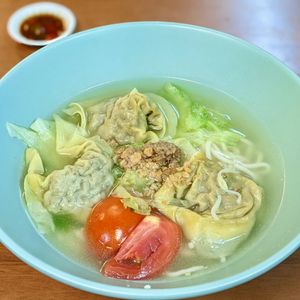 Veg Homemade Dumplings Soup with Noodles at Pine Tree Cafe 长春树 - Fortune Centre in Central Singapore