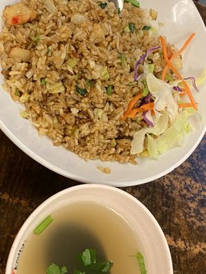 Vege shrimp ball fried rice  at Pine Tree Cafe 长春树 - Fortune Centre in Central Singapore