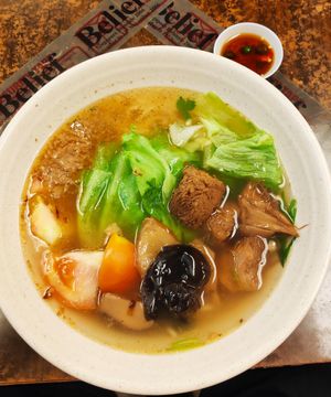 Monkeyhead Mushroom Hand Made Noodle at Pine Tree Cafe 长春树 - Fortune Centre in Central Singapore