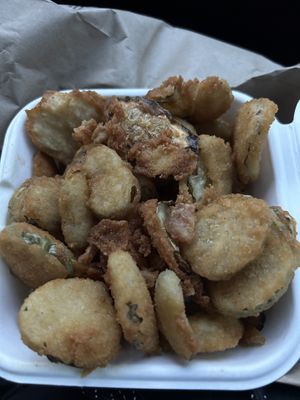 Fried pickles  at Ye Ole Fashioned Ice Cream & Sandwich Cafe in Summerville