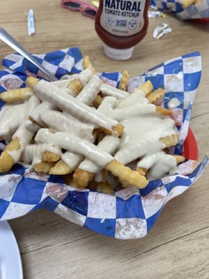 VeganCheese fries  at Ye Ole Fashioned Ice Cream & Sandwich Cafe in Summerville