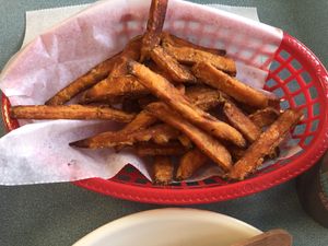 Sweet potato fries at Ye Ole Fashioned Ice Cream & Sandwich Cafe in Summerville