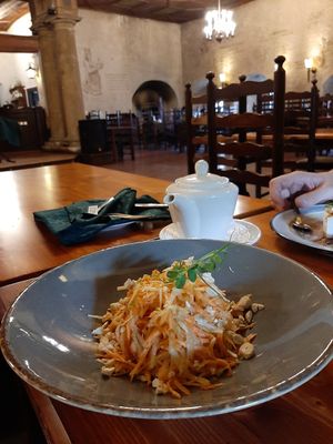 Carrot and apple salad at Round Tower in Vyborg
