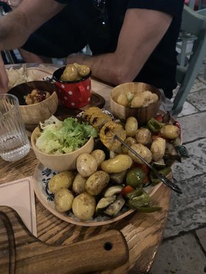 Vegetable skewers  at Bepa in Split