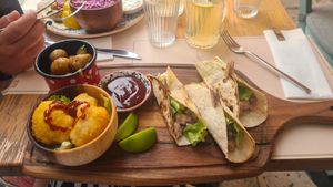 3 bean tacos + extra baby potatos at Bepa in Split