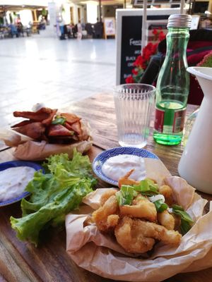 Cauliflower nibs & sweet potatoes with vegan mayo and trouffle sauce at Bepa in Split